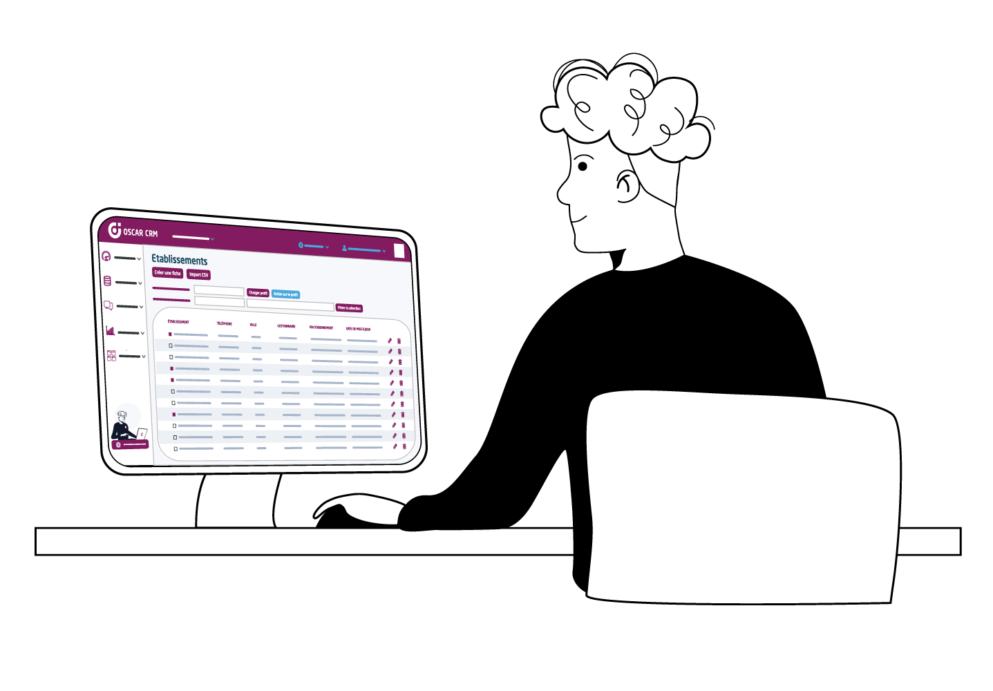 Gestion base de données OSCAR CRM